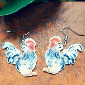Chicken Earrings